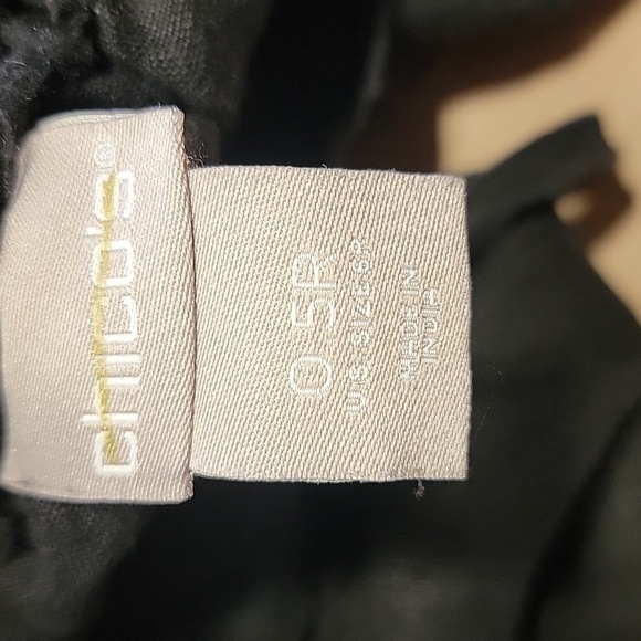 Chico's Size 0.5P Black Drawstring Waist Linen Pants.  Gently Used Condition - Picture 11 of 12